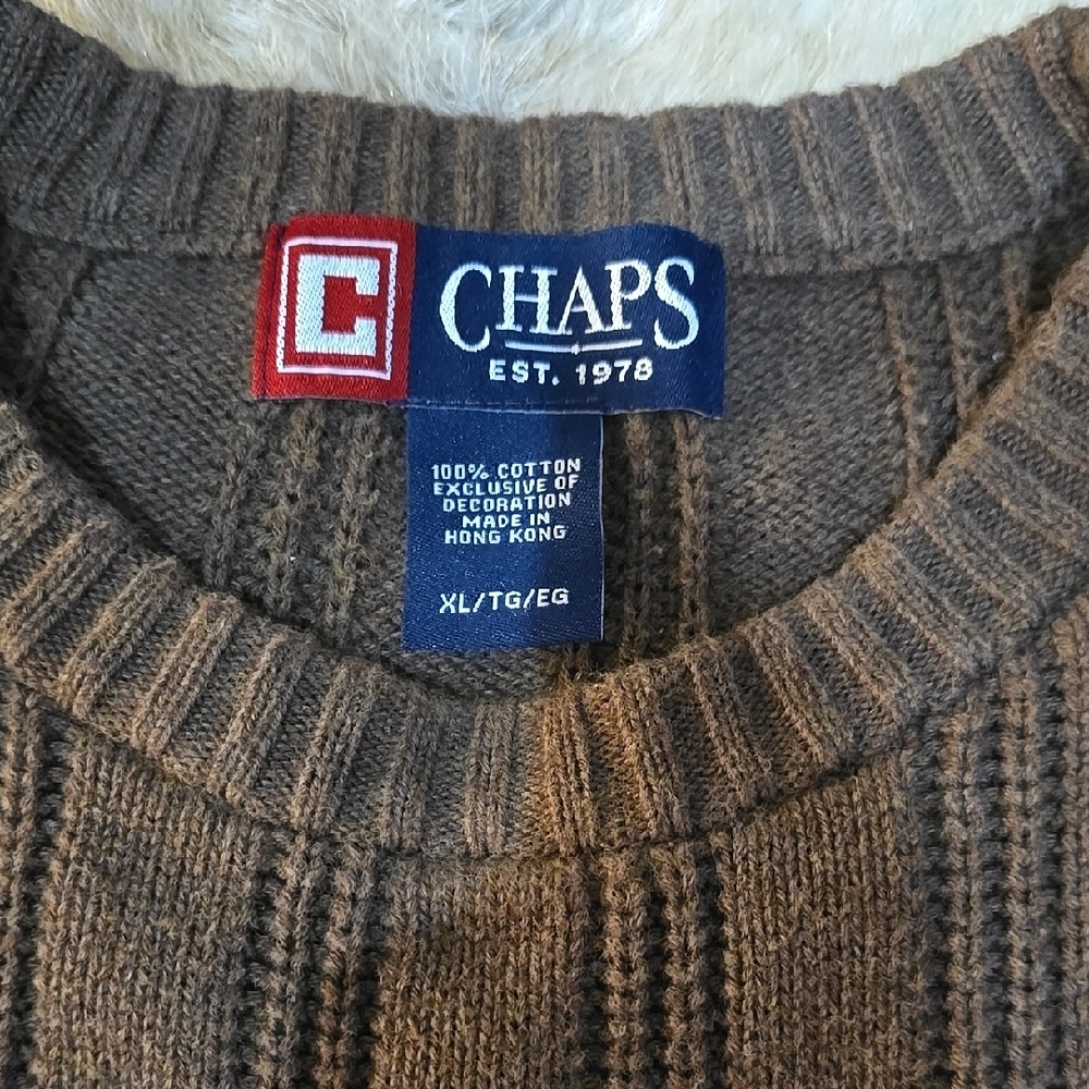 Chaps Brown Sweater